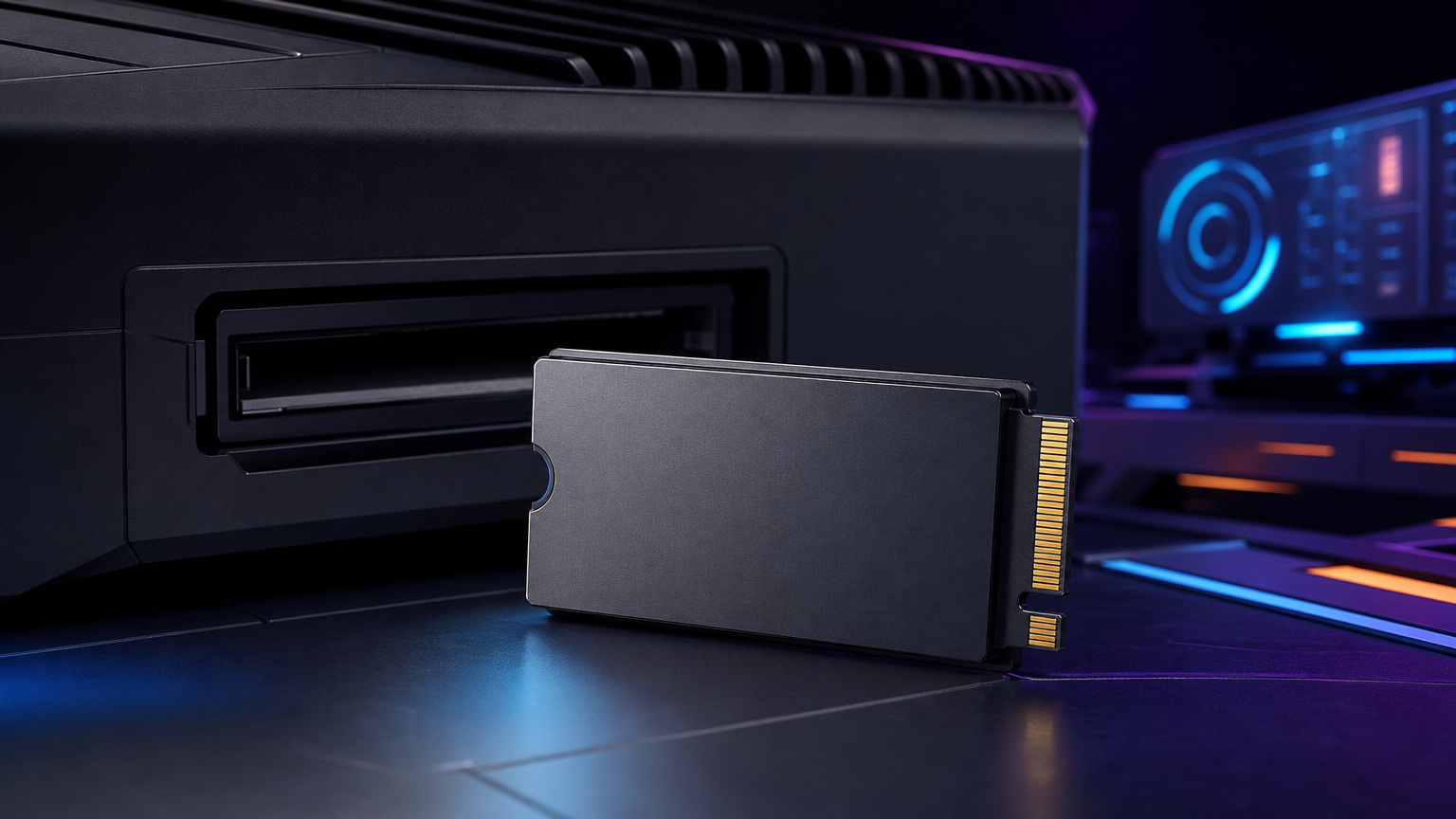 Xbox Series X|S向けの小型ストレージ拡張カードをイメージした画像